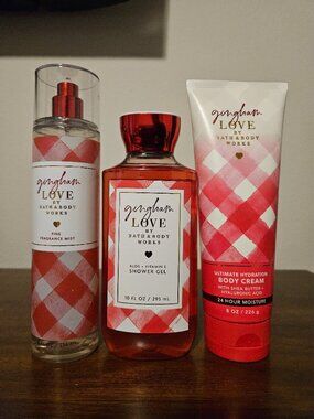 Bath and Body Works Gingham Love 3 Piece Set